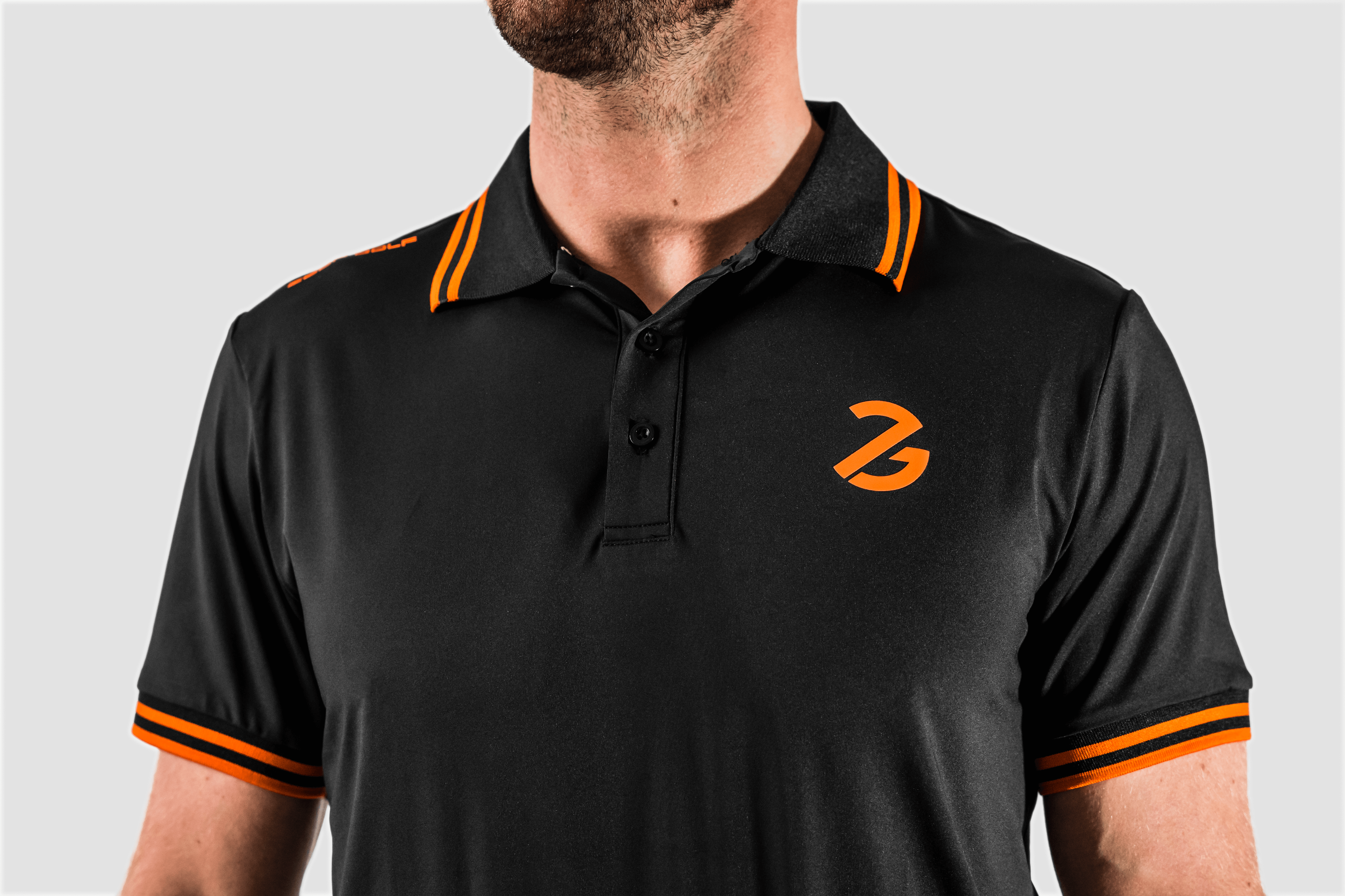 Black and orange polo shirt outlet