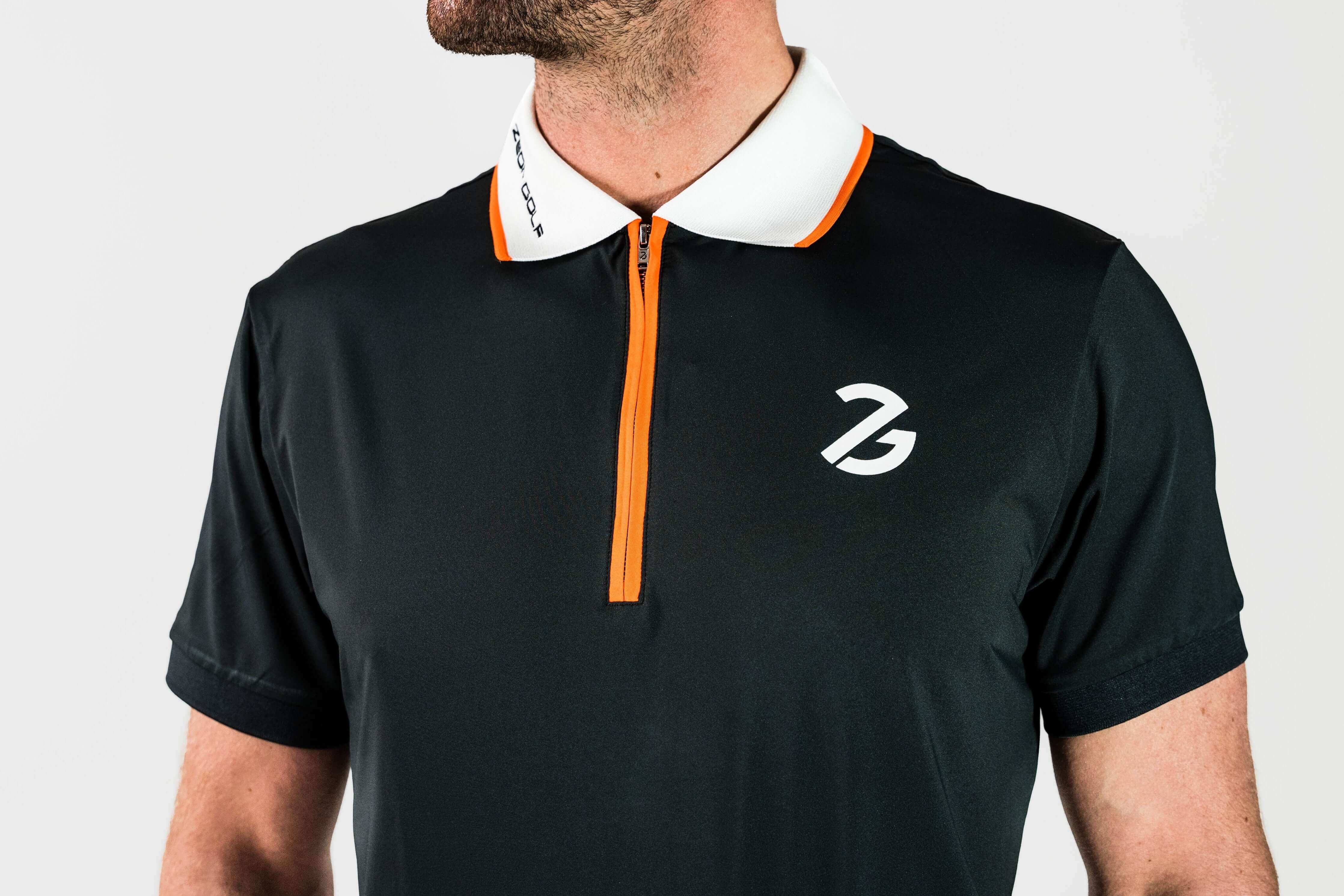 Grey and clearance orange polo shirt