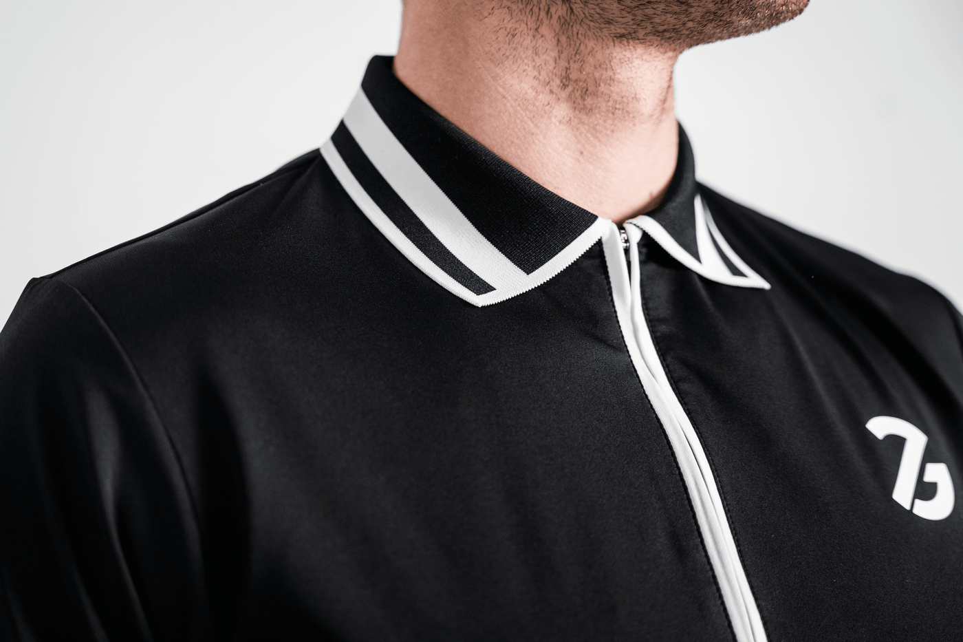 Amphion Zip-Neck Polo Black