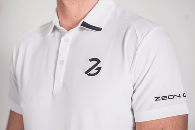 Helios Button Polo Arctic White