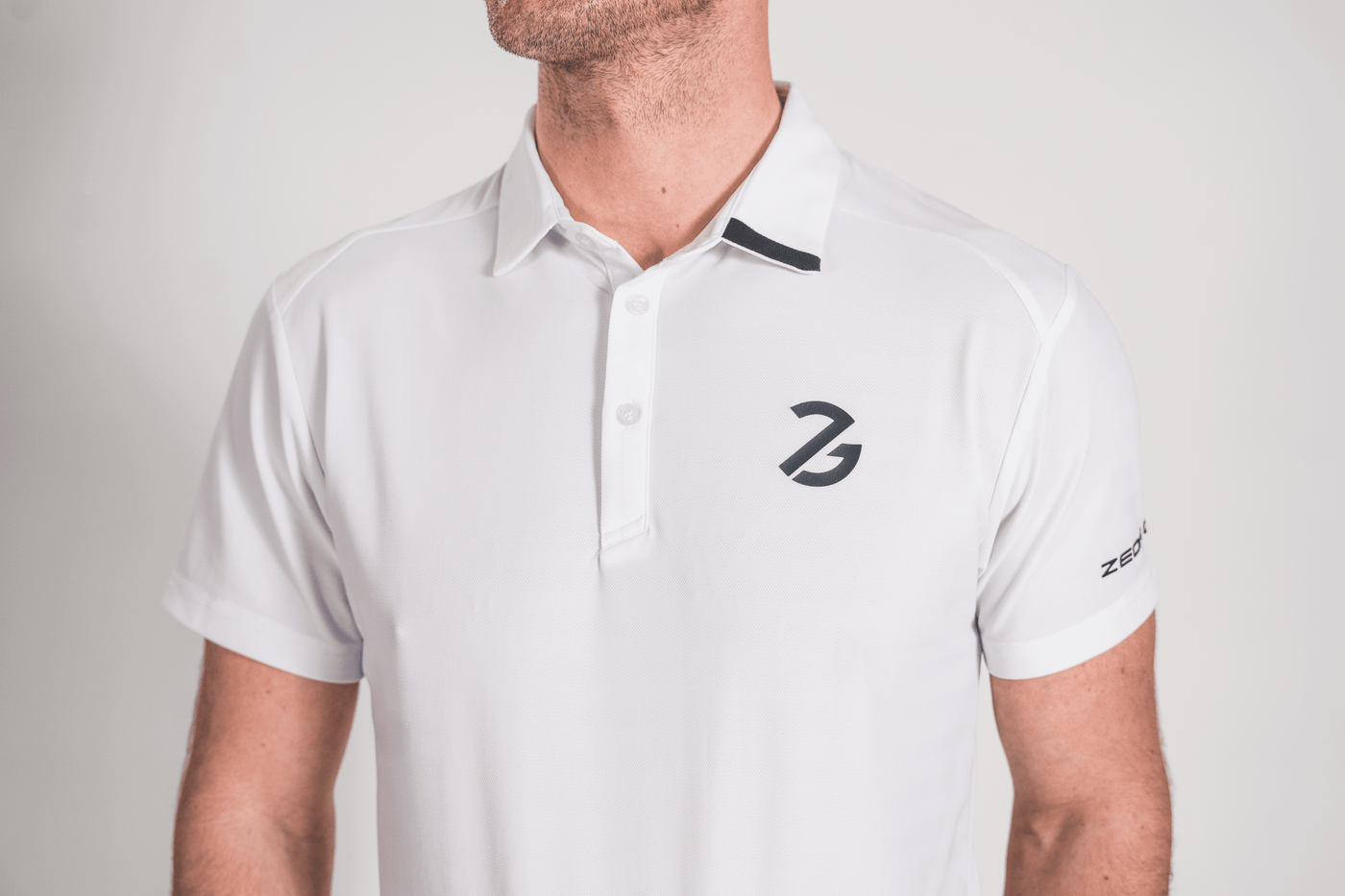 Helios Button Polo Arctic White