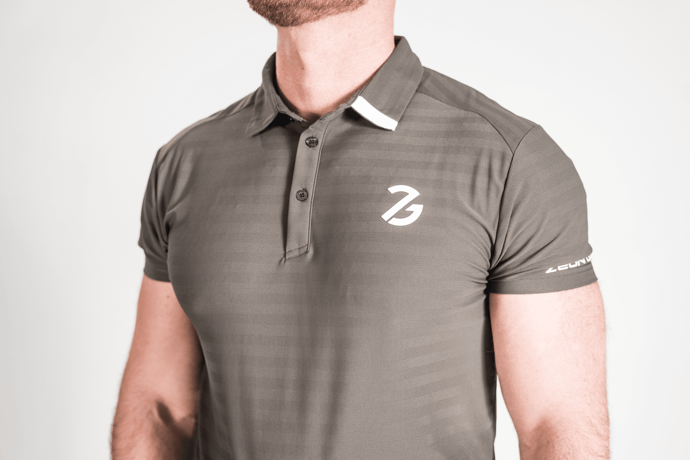 Helios Button Polo Slate Grey