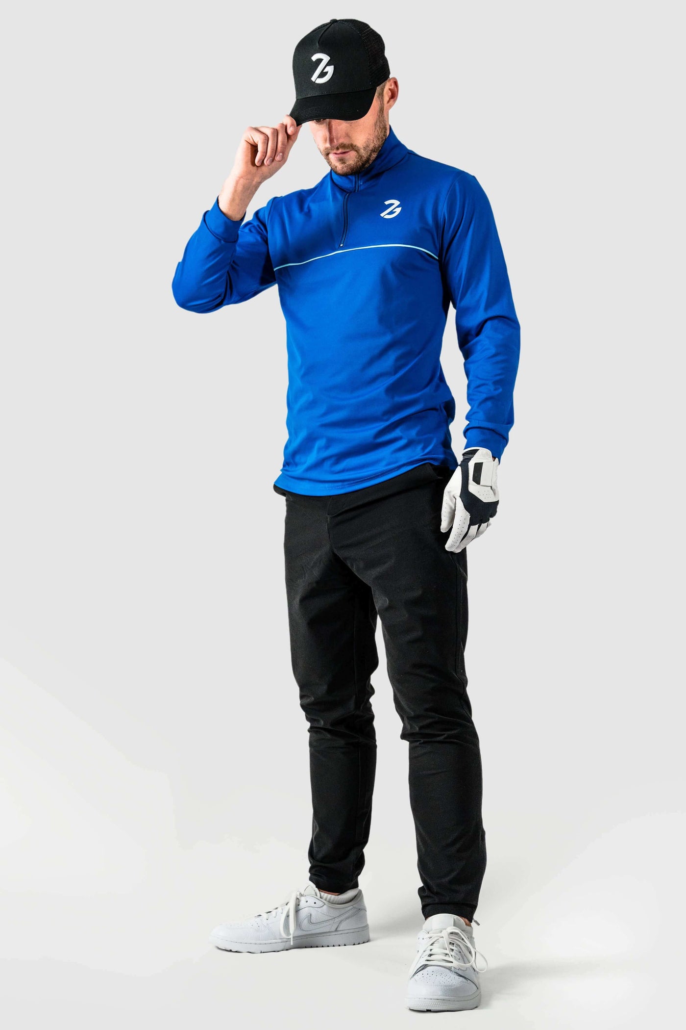 Anemos Blue Quarter Zip