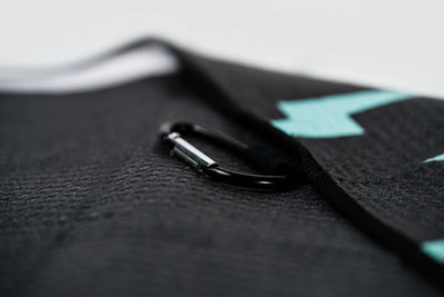 Astrapí Black / Turquoise Reversible Microfibre Towel