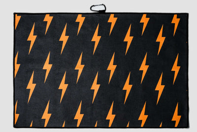 Astrapí Black / Orange Reversible Microfibre Towel